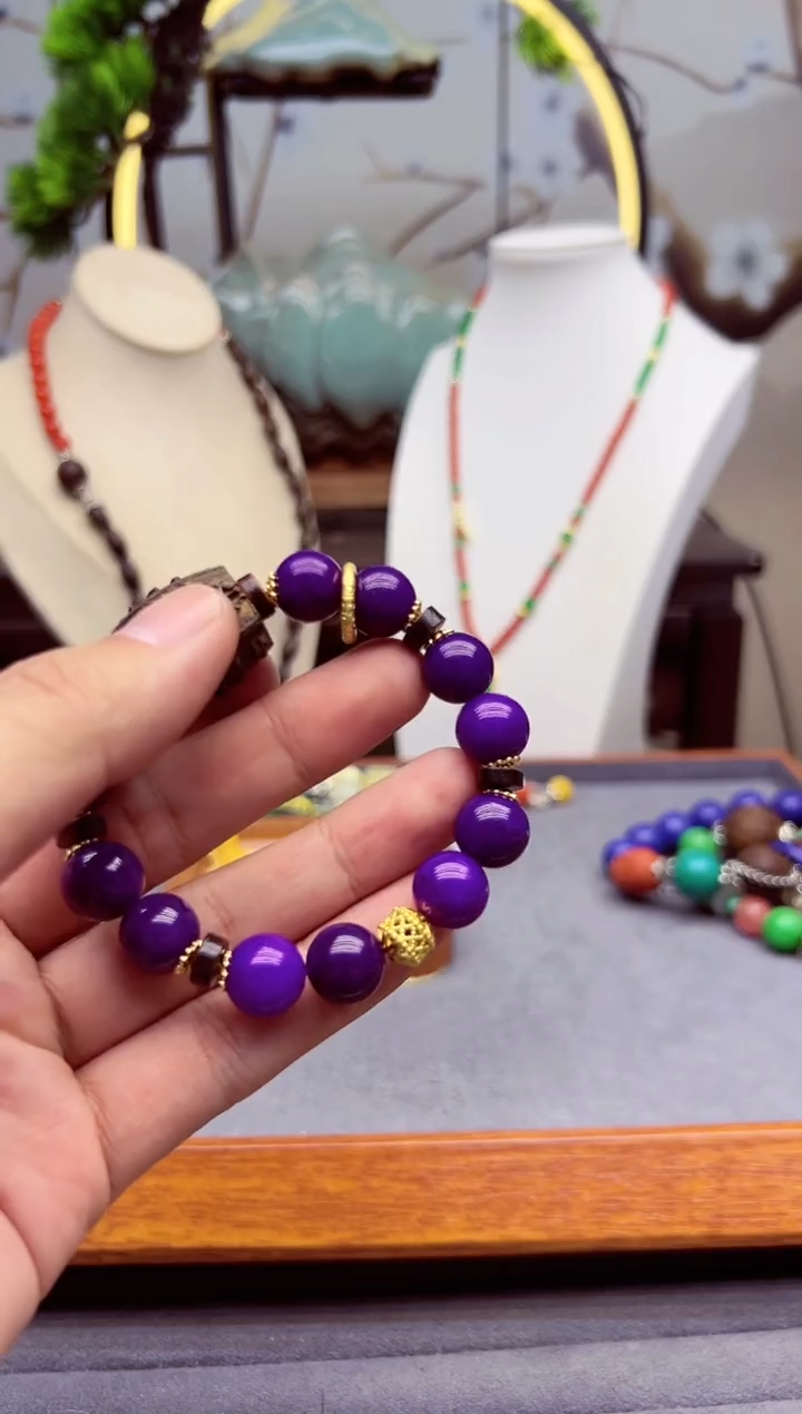 【闪购商品】苏纪石（舒俱来）手链14K金镶嵌S275`