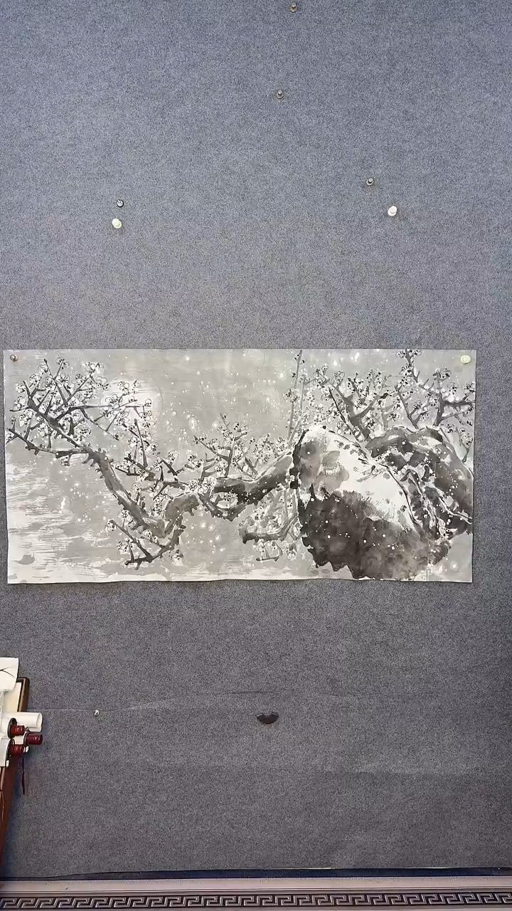 国画136*68吴铁成作品