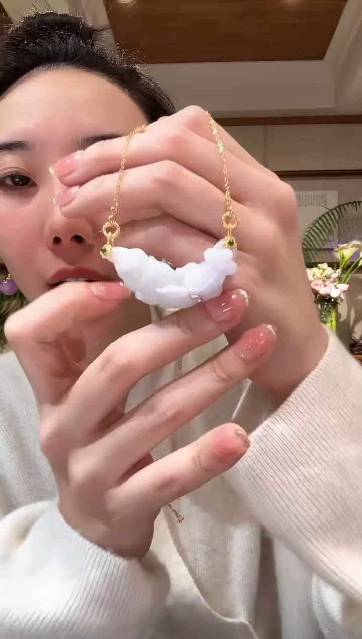 【闪购商品】翡翠颈饰未镶嵌国风