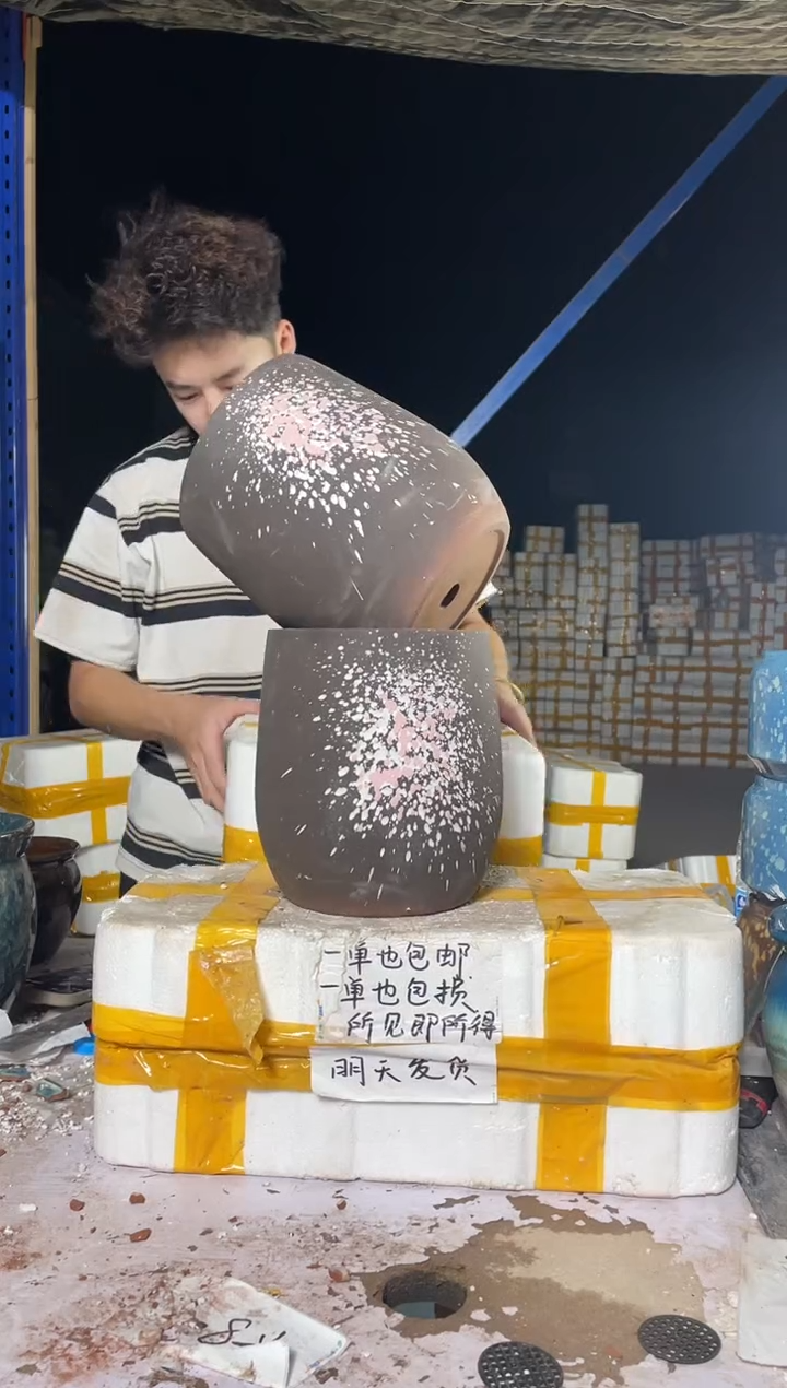紫砂花盆宜兴紫砂粗陶花盆盆盆17/22