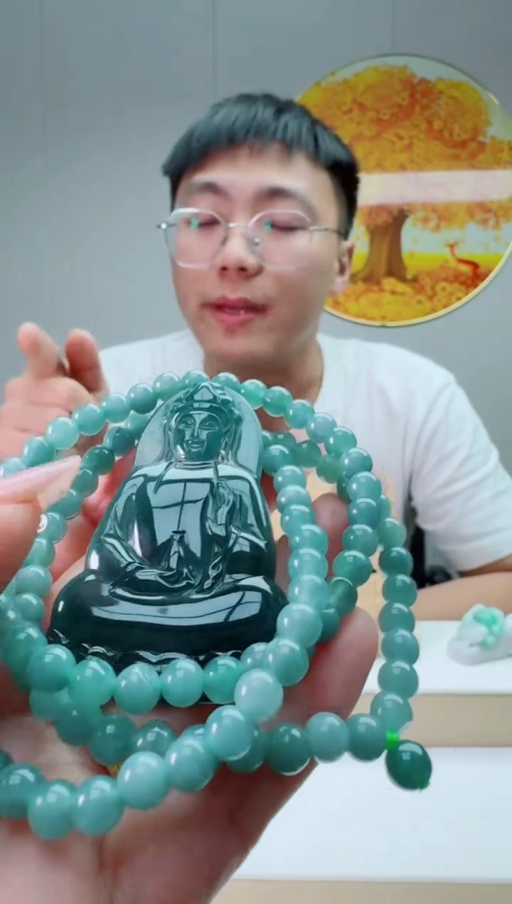 翡翠未镶嵌颈饰素衣多样性随机发其一