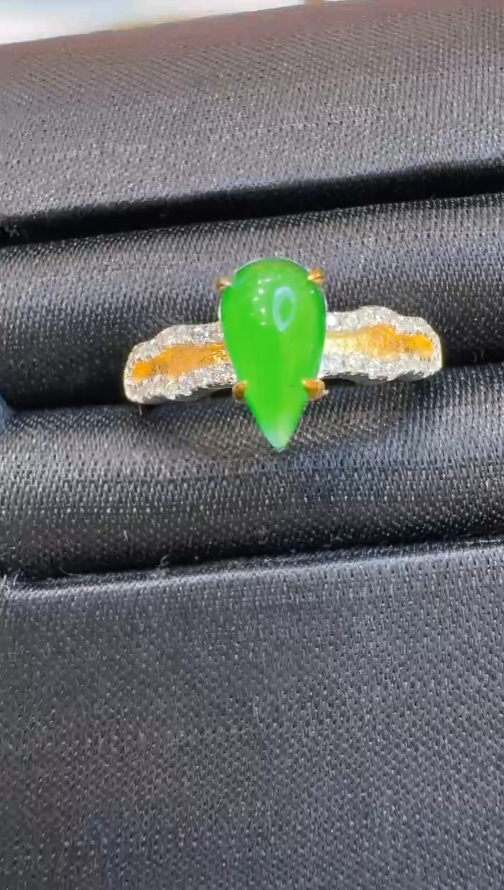 银S925镶嵌戒指翡翠多样性团购发一件