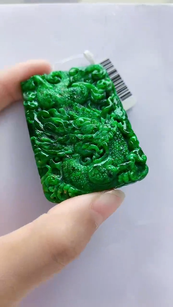 未镶嵌定制翡翠1502lr-毛货挂件78