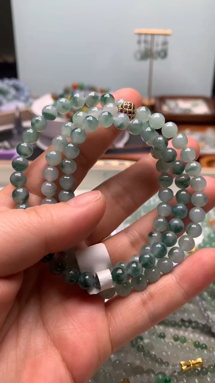 【闪购商品】翡翠手串未镶嵌翡翠珠珠长串