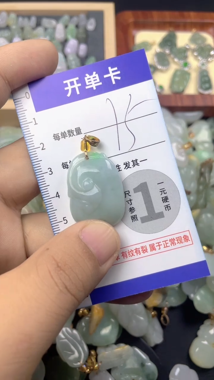 颈饰未镶嵌翡翠天然缅甸A货翡翠