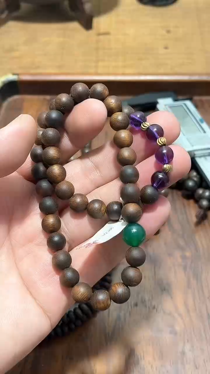 【闪购商品】檀香木精品推荐富森紫晶设计款