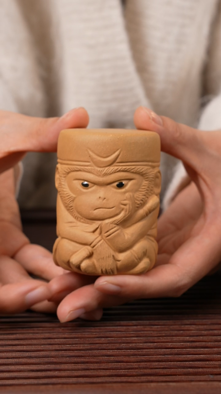 【闪购商品】紫砂茶宠悟空盖置