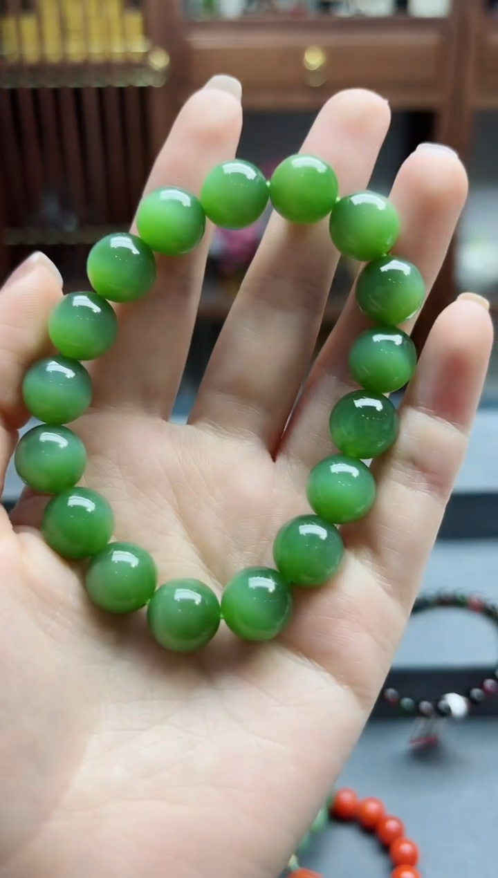 【闪购商品】和田玉未镶嵌手串碧玉手串XE