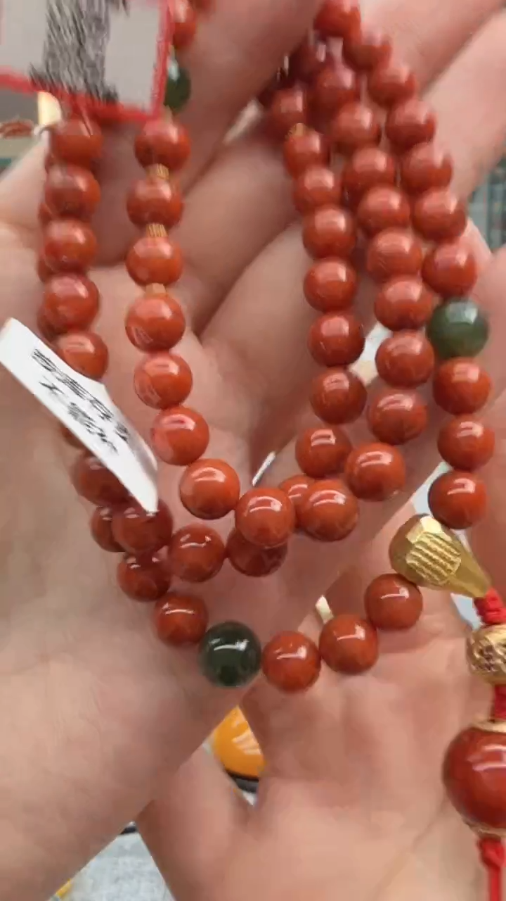 南红玛瑙未镶嵌颈饰291秒拍号假一罚十
