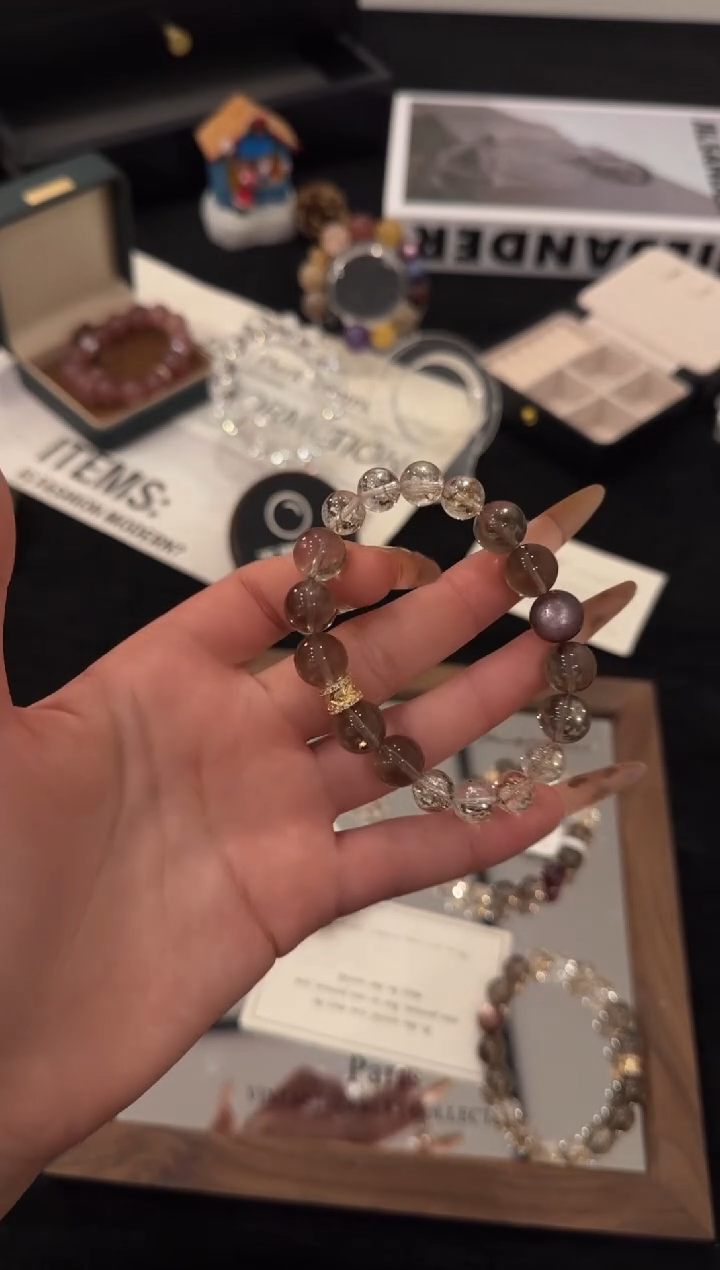 合金手链水晶茶水晶多宝x3445