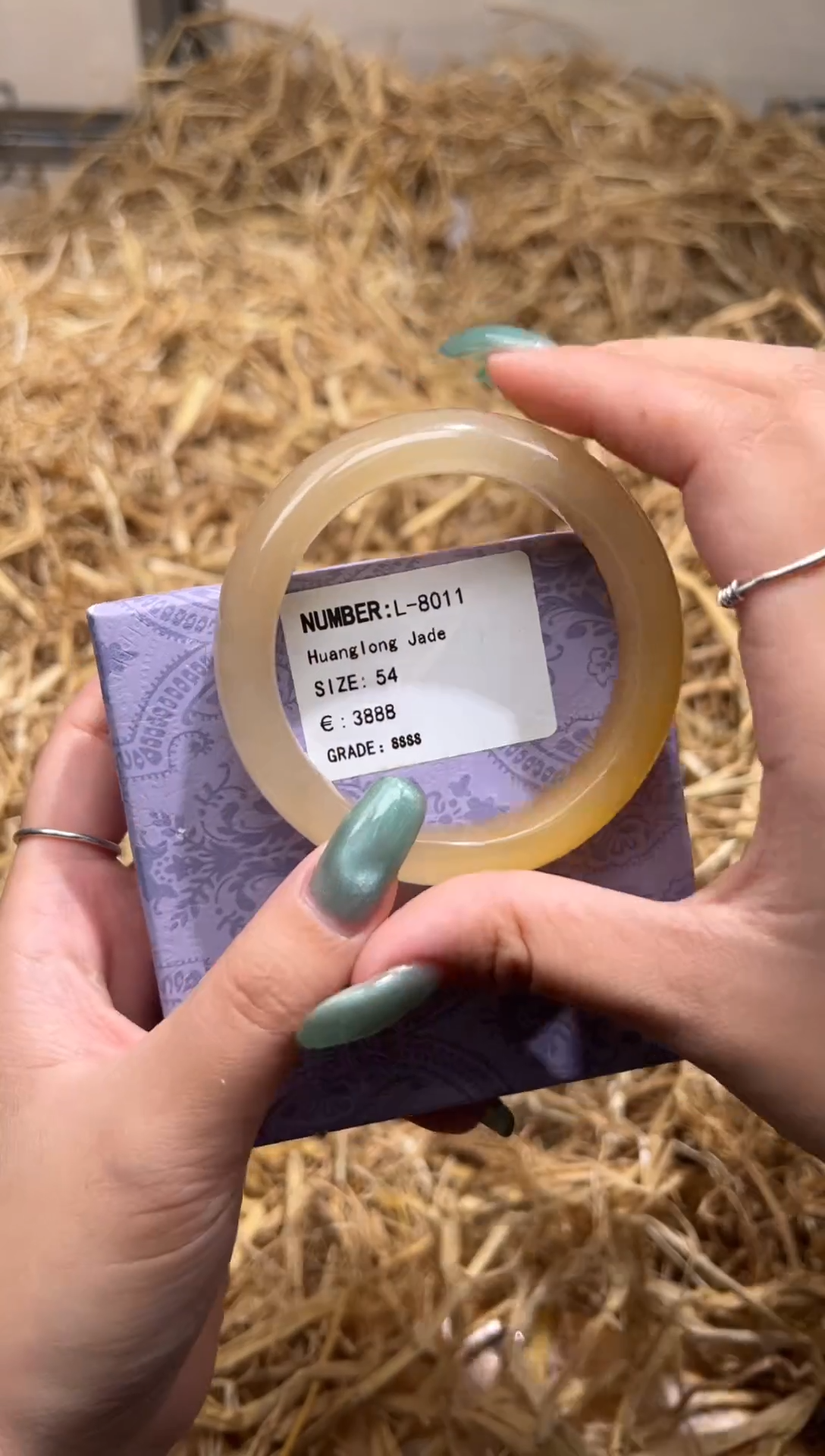 未镶嵌手镯石英质玉L8011Z