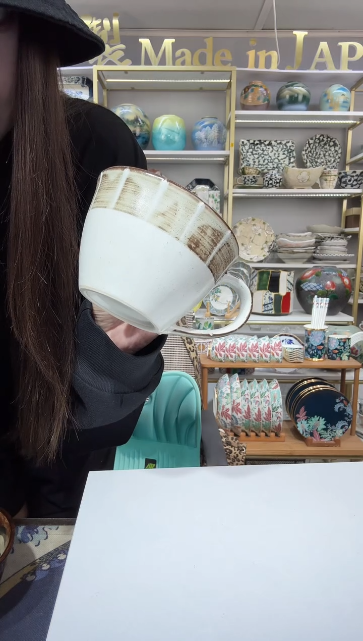 陶瓷粗陶马克杯一只装