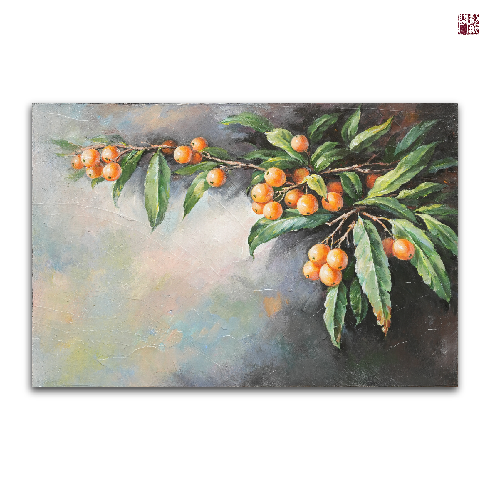 刹那间丨原创手绘肌理油画 《金玉满堂》