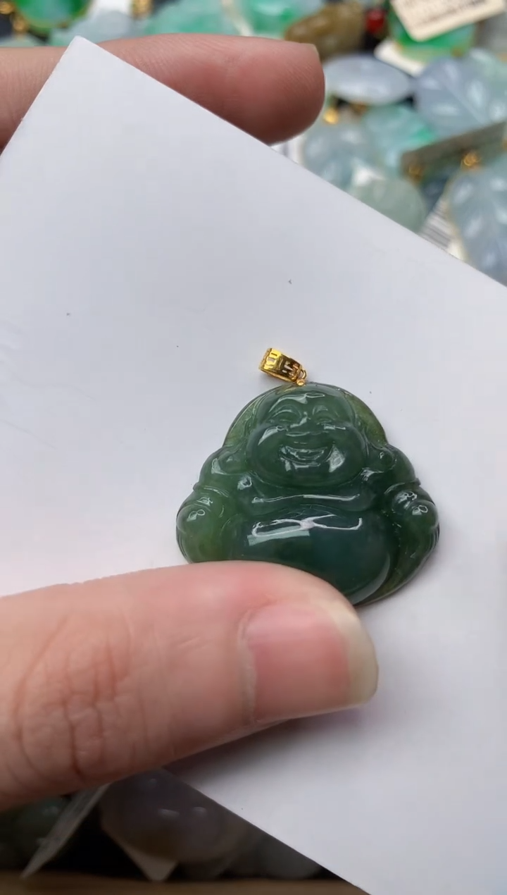 【闪购商品】翡翠颈饰18K金镶嵌5............