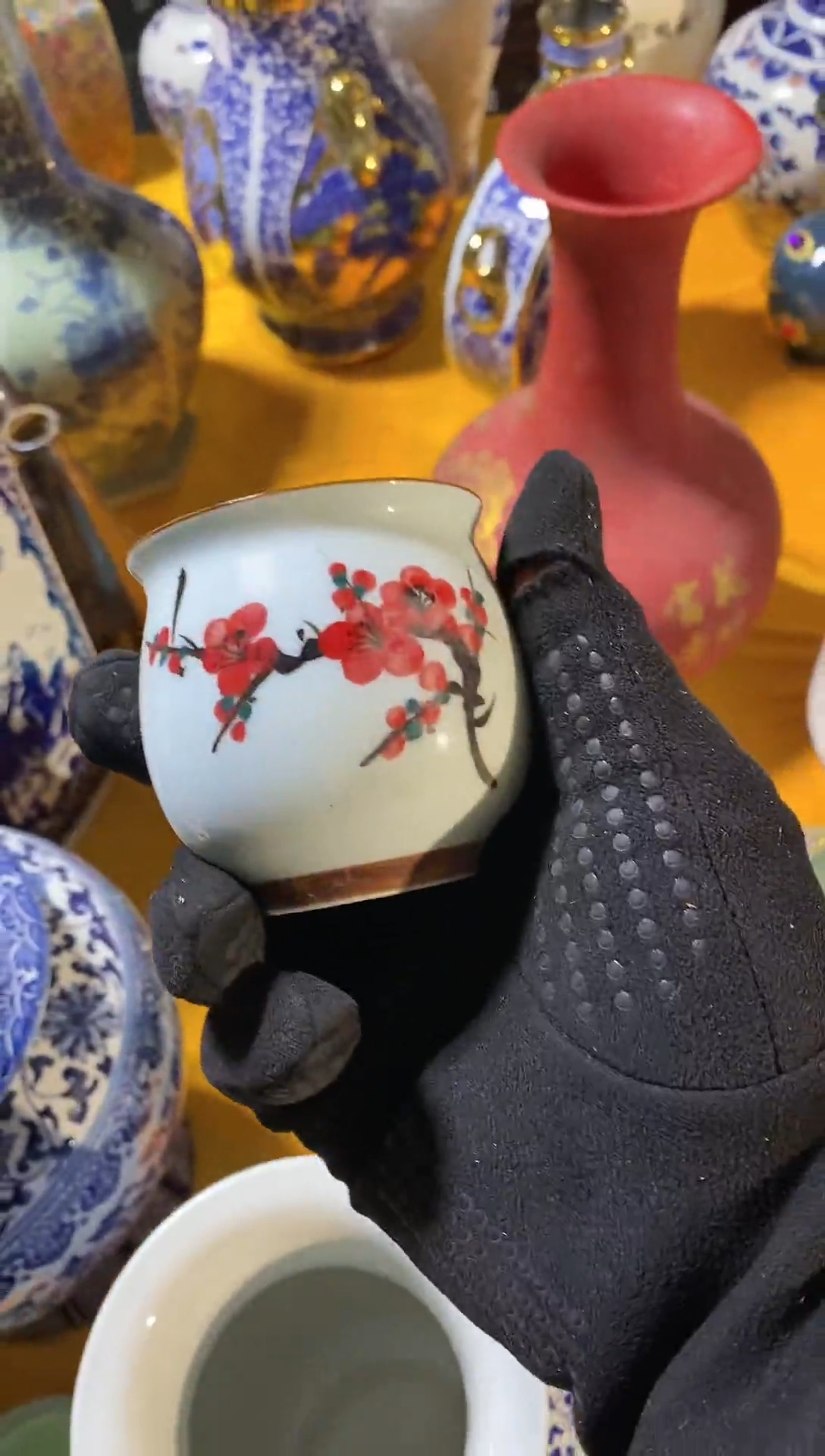 其他瓷其他陶瓷摆件陶陶瓷斗笠杯（以主播介绍为主）