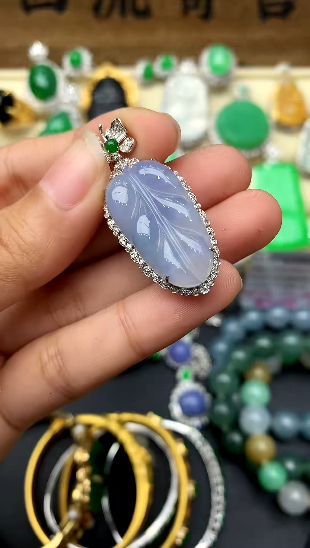 【闪购商品】翡翠颈饰18K金镶嵌206-中国好珍宝1