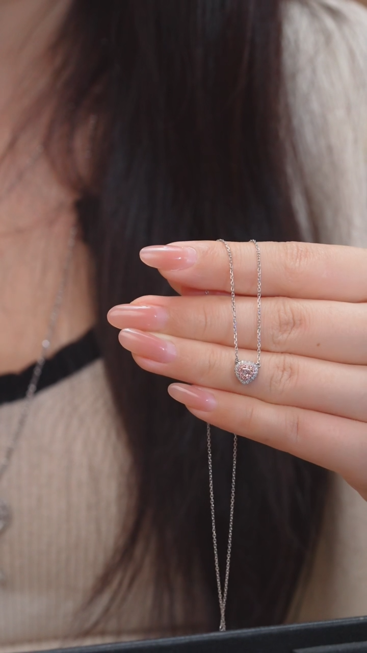 【闪购商品】钻石项链18K金镶嵌（0.08ct）@@H0179