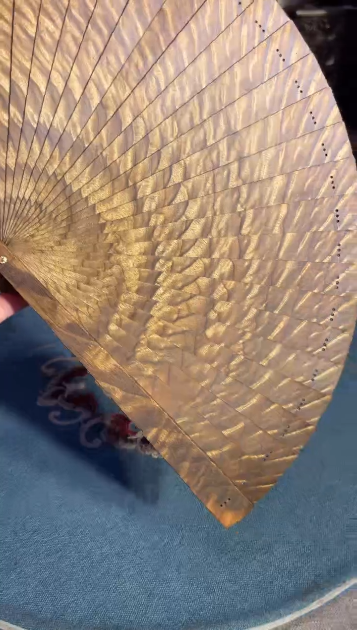 乌木类成套家具金丝楠扇子  11