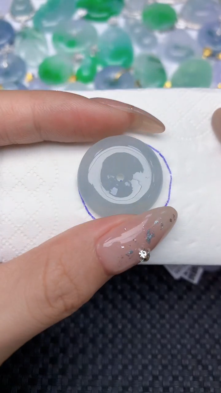 颈饰未镶嵌翡翠天然缅甸翡翠a货百元以上9元证书费自理