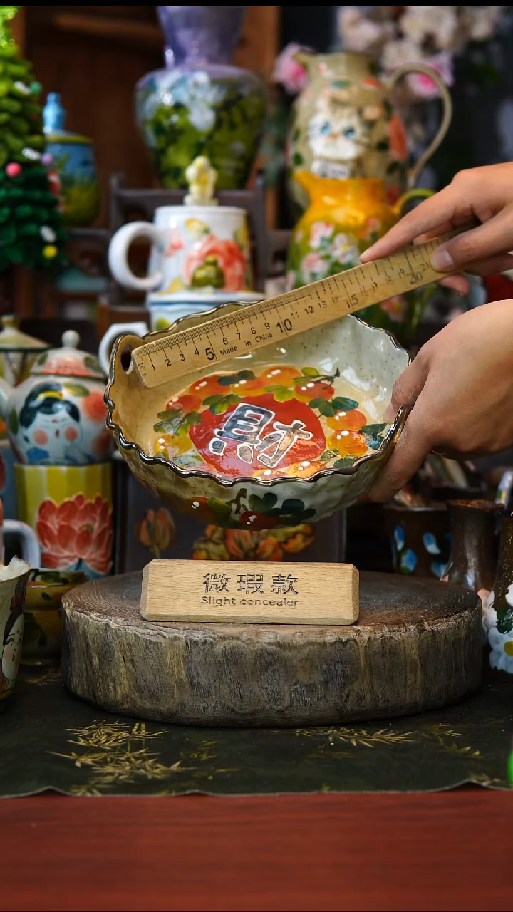 花瓶/杯子/碗微瑕191景德镇手工高温釉下彩