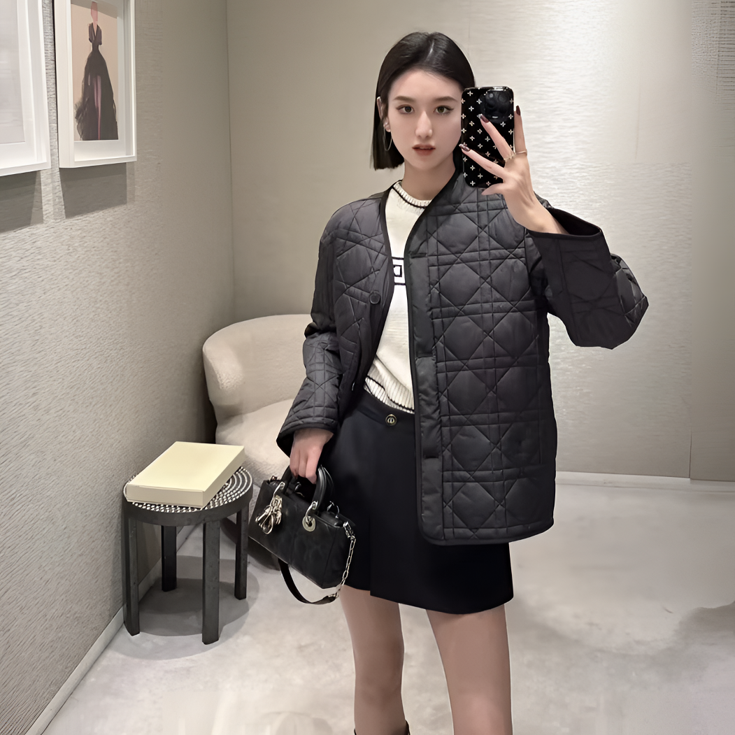未使用 DIOR/迪奥 251103/36码/小蜜蜂刺绣单排扣外套