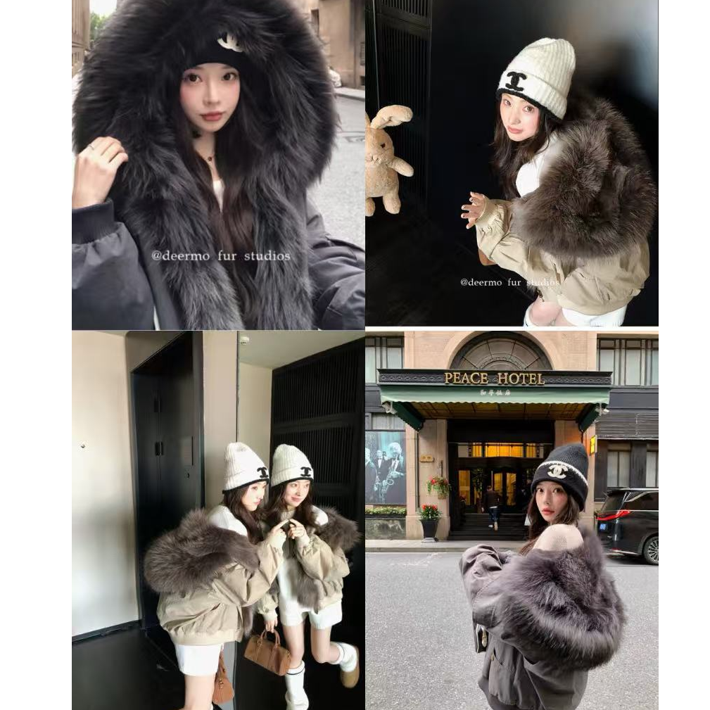 【陨石派克】连帽毛领保暖毛毛保暖保暖内胆宽松廓形外套冬季