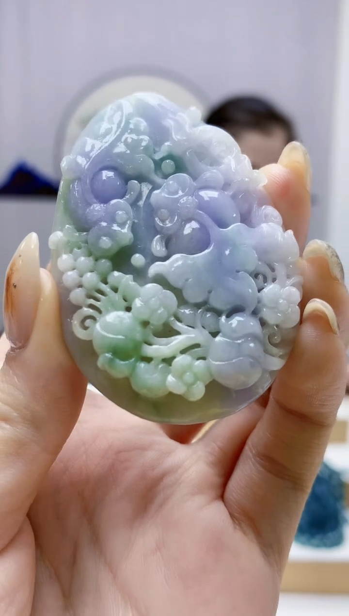 未镶嵌定制翡翠3099jw-毛货挂件24