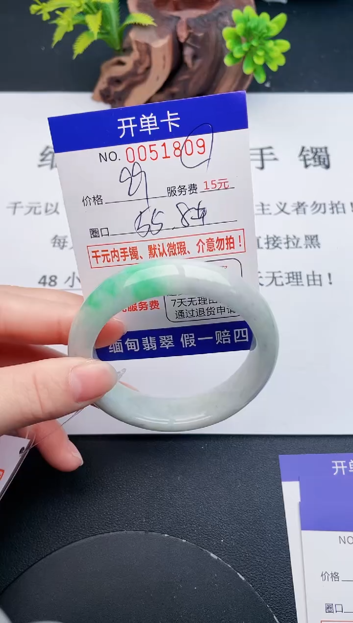 【闪购商品】翡翠手镯未镶嵌09天然翡翠A货