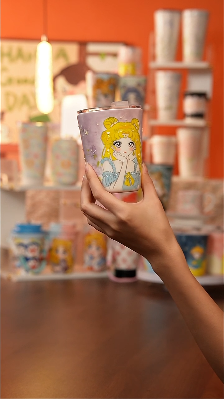 景德镇手工手绘文创陶瓷杯