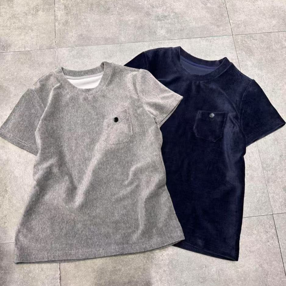 2025年春装女装新款灯芯条半袖