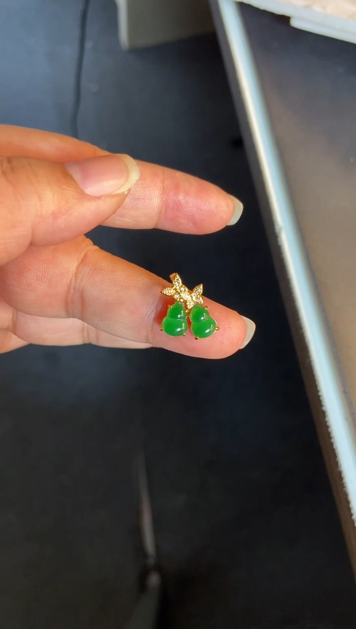 吊坠(不含链)银S925镶嵌翡翠1