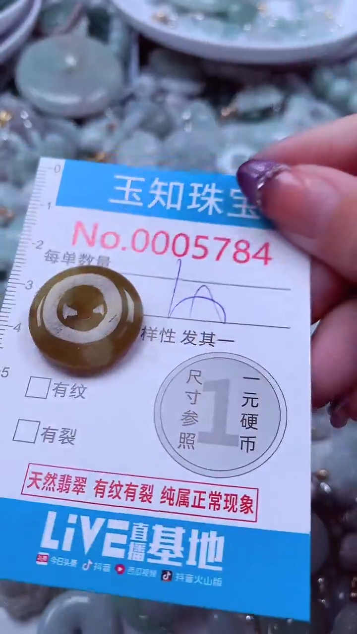 翡翠未镶嵌吊坠(不含链)5784