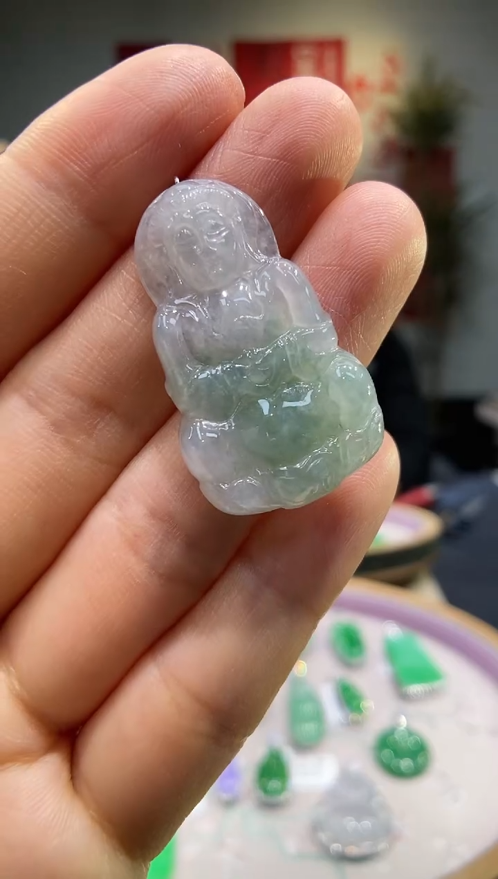 【闪购商品】翡翠吊坠(不含链)未镶嵌观音