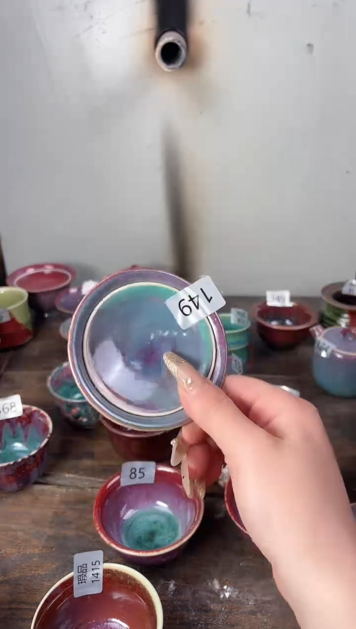 【闪购商品】摆件钧瓷手工茶器窑变