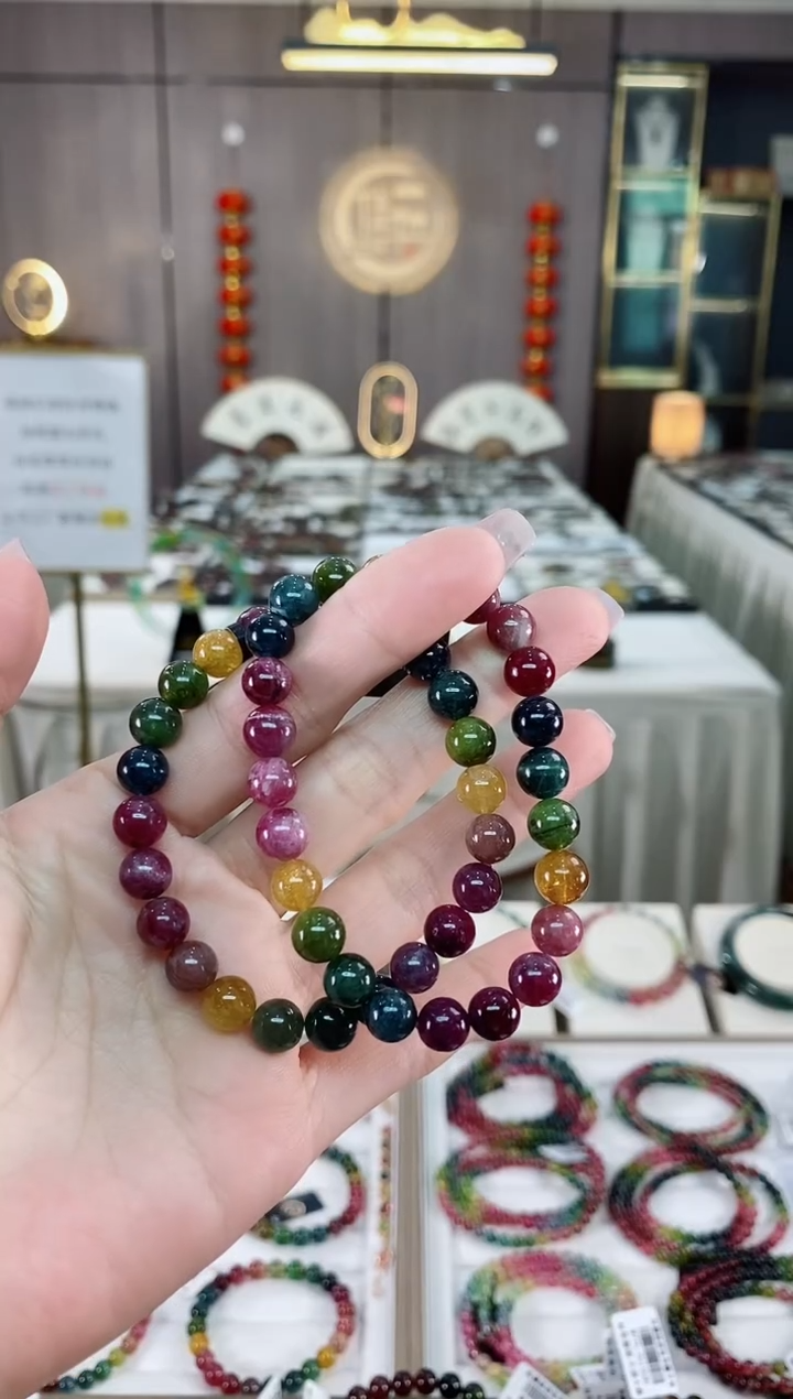 单圈手串7mm+未镶嵌碧玺（多样性发一条）hon
