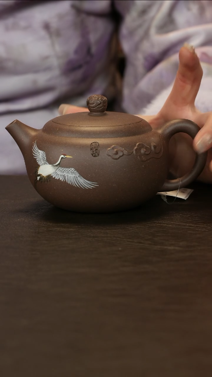 【闪购商品】紫砂茶壶直播福利吴春艳沉香段泥云鹤壶