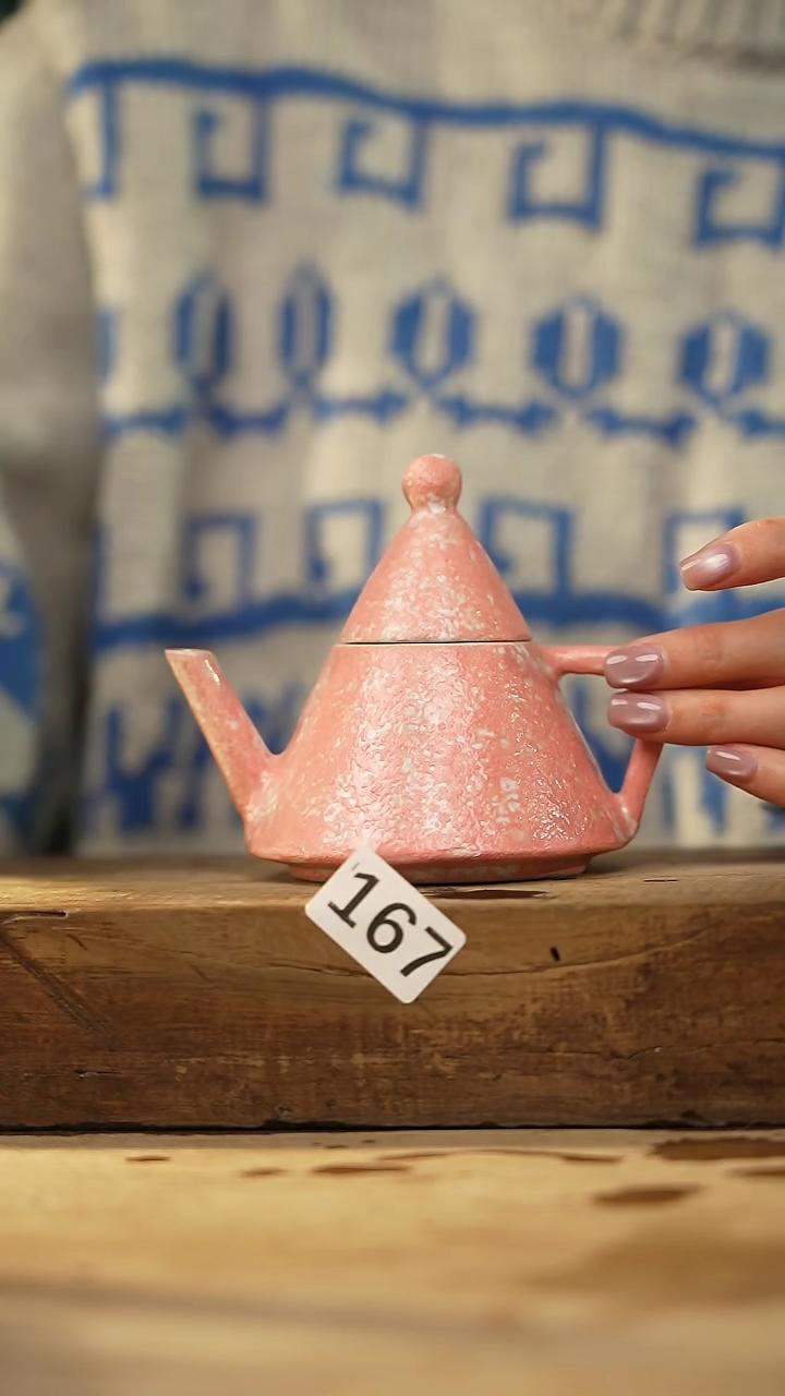 【闪购商品】瓷片设计师手作款 粉引系列小茶壶