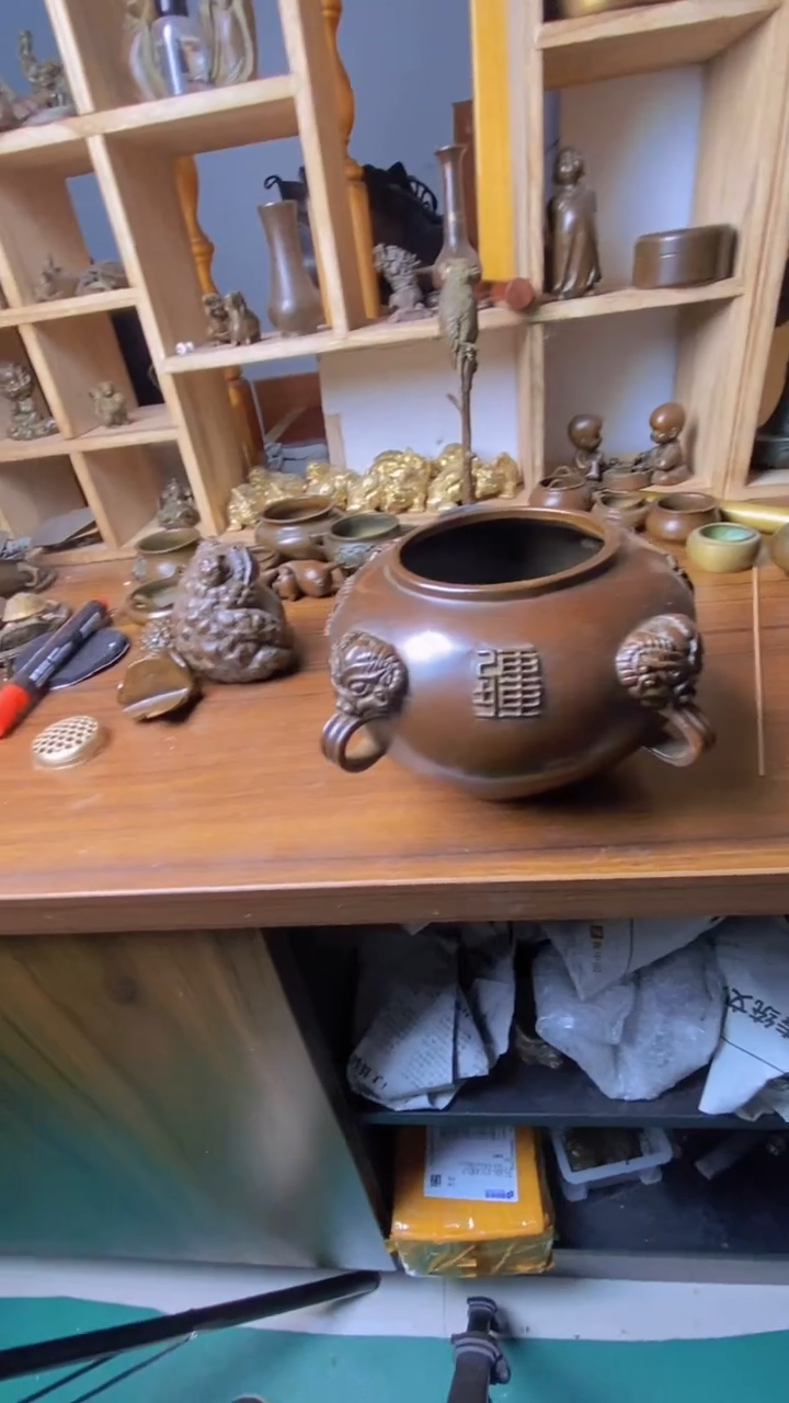 【闪购商品】苏工 普工精品铜 摆件熏香炉/摆件