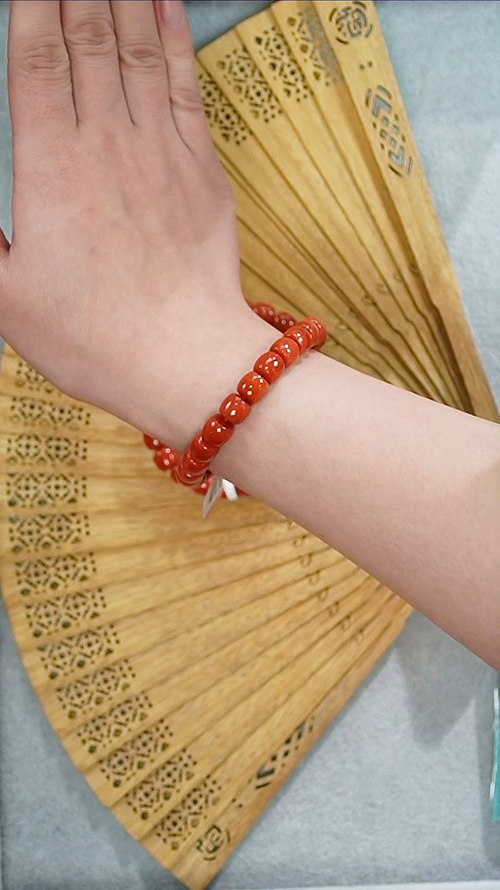 【闪购商品】南红玛瑙手链未镶嵌南红多样性发其一34010510