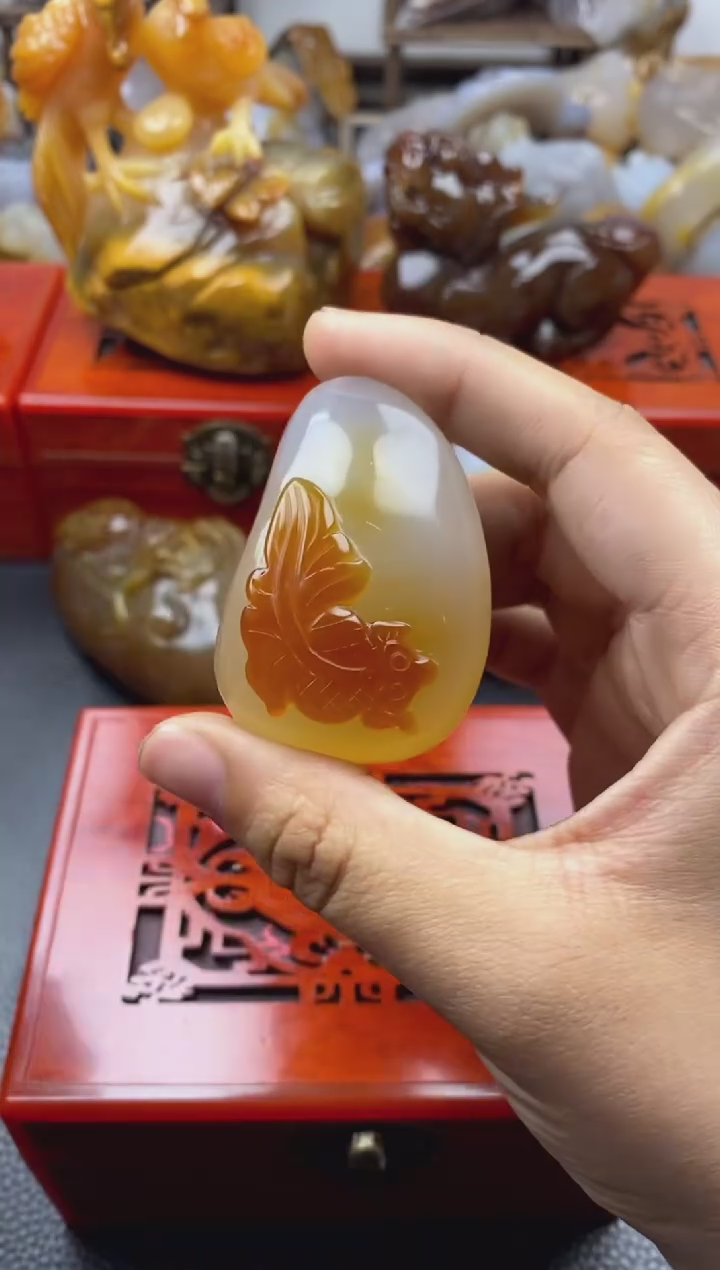 玛瑙/玉髓手把未镶嵌00