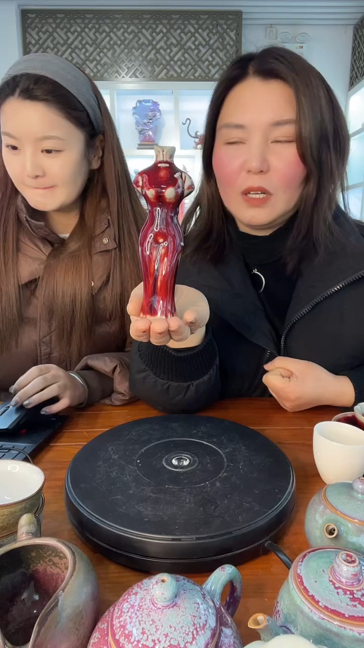 【闪购商品】摆件小花插 土魂钧瓷