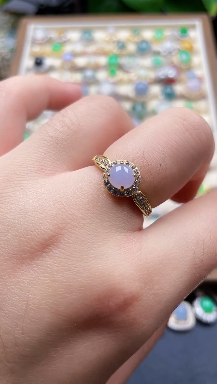 银S925镶嵌戒指翡翠13