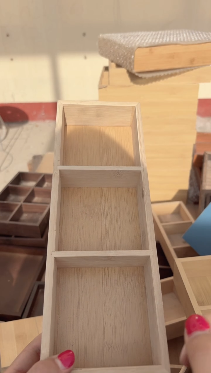 木制三宫格微瑕拍下不退不换