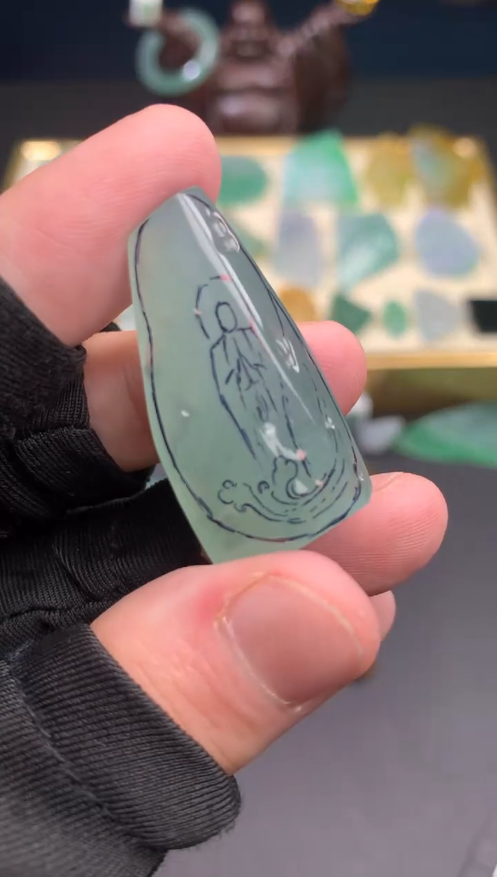 未镶嵌定制翡翠天然翡翠裸石（包工）