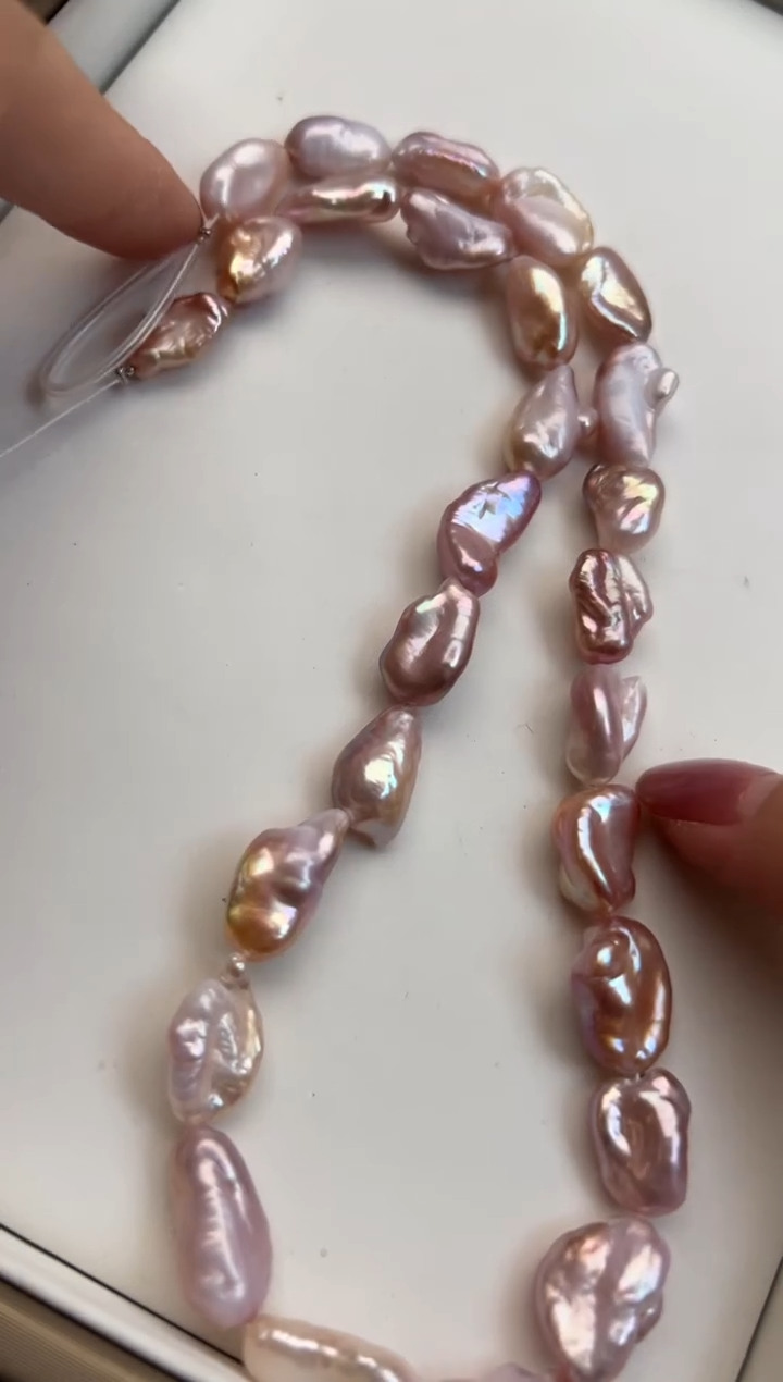 未镶嵌4淡水珍珠马****?巴洛克*珍珠项链