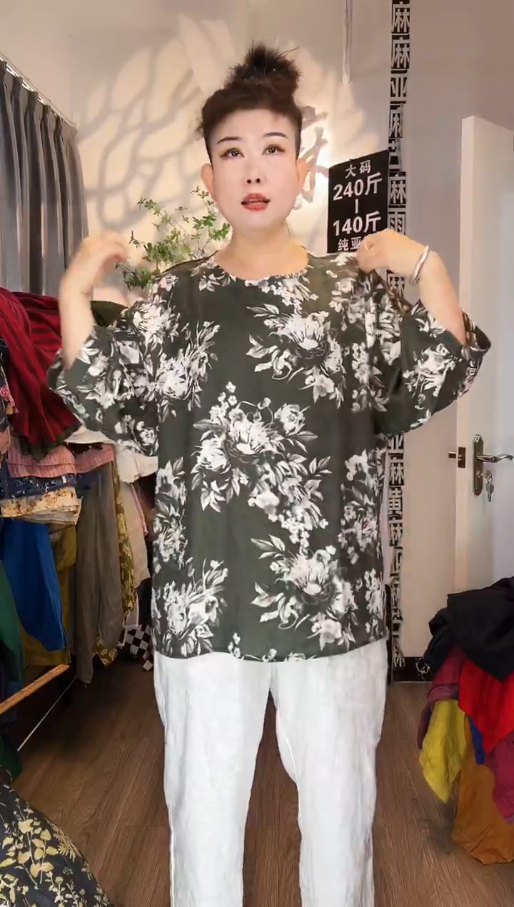 亚麻汉麻苎麻大码女装。