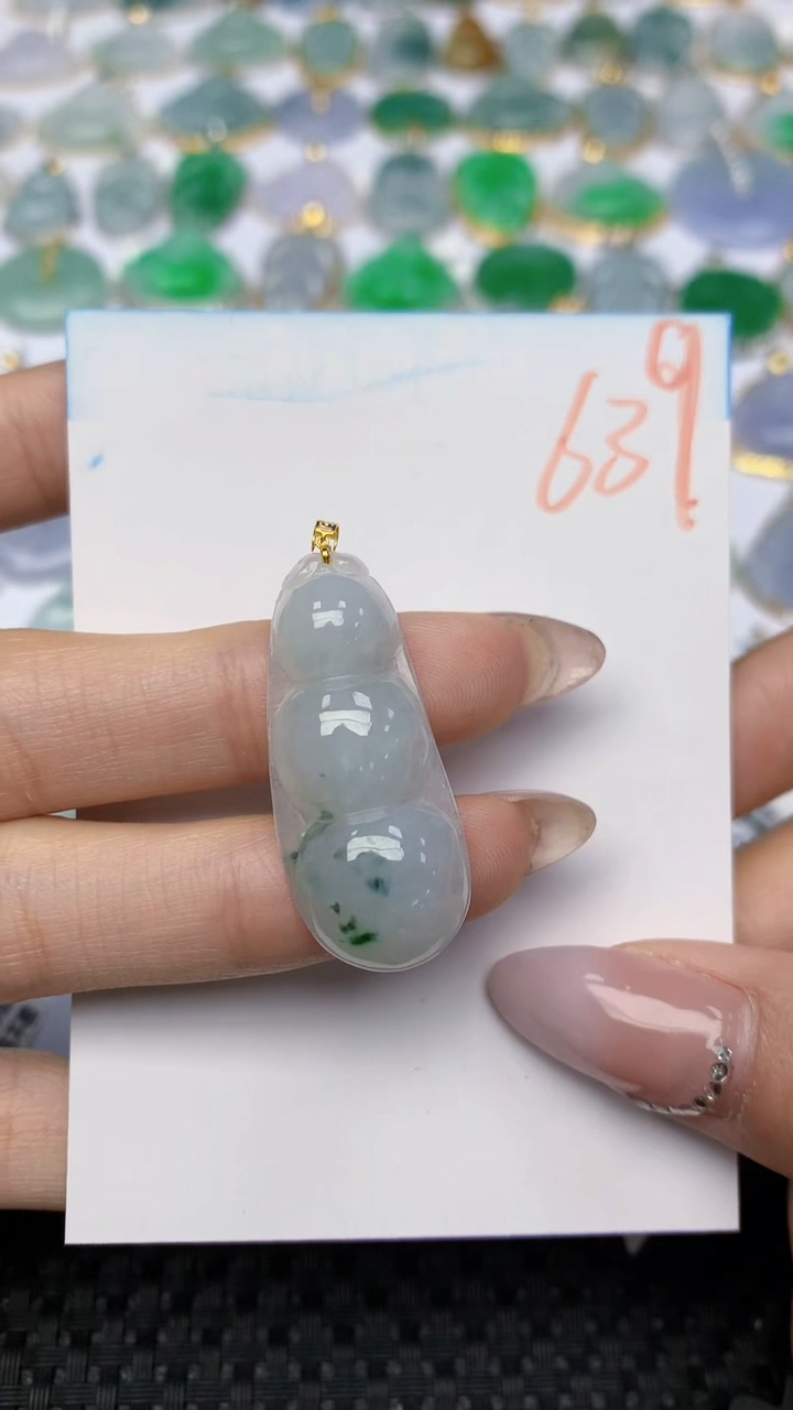 【闪购商品】翡翠颈饰18K金镶嵌 天然翡翠A货