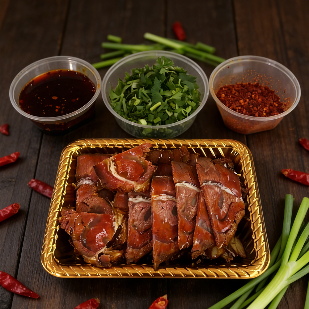 卤牛腱子小时达配蘸料