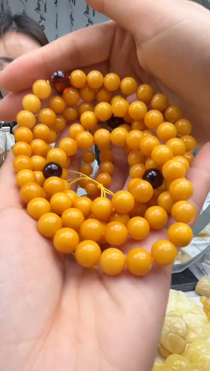 未镶嵌琥珀裸石项链