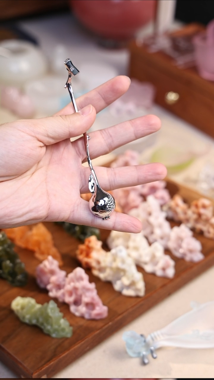 抢先购黄铜镀白金水勺